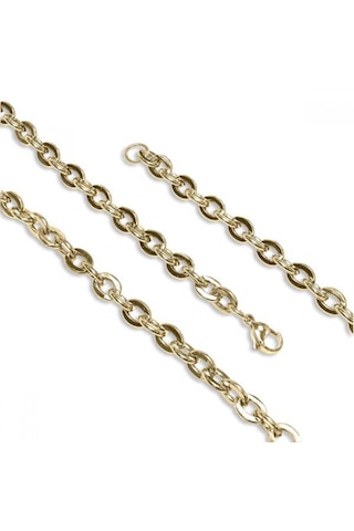 Erkek Mariner Çelik Kolye 1,6mm X 6mm 9188 Altın