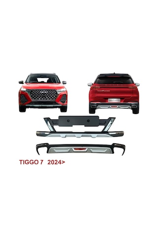 Autogp Chery Tiggo 7 Promax Ön Ve Arka Tampon Koruma Difüzör Plastik 2024+