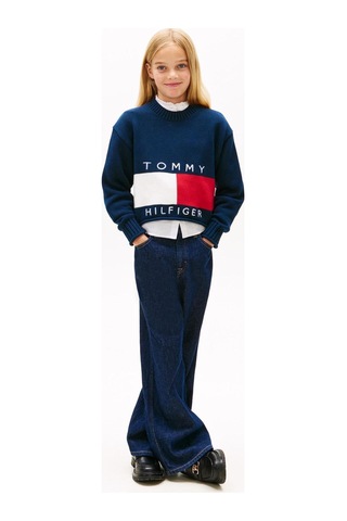 Tommy Hilfiger Kız Çocuk Triko Kg0kg08922 Lacivert
