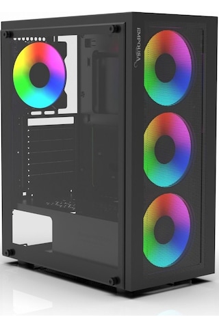 Inca Empousa Emg-15xn 650w Usb 3.2 Argb Atx Mid Tower Siyah Kasa