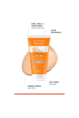 Cleanance Spf50+ Yağlı Ve Akneye Eğilimli Ciltler İçin Yüksek Korumalı Renkli Güneş Kremi 50 Ml