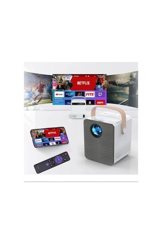 Android 4k Destekli Lcd Led Projeksiyon Cihazı