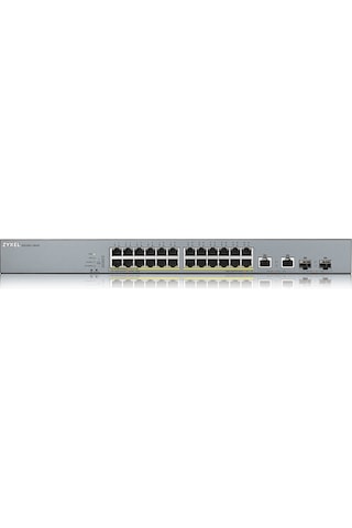 Zyxel Gs1350 26Hp 24 Port 10/100/1000 24Xpoe 375W 2Sfp Yonetıle