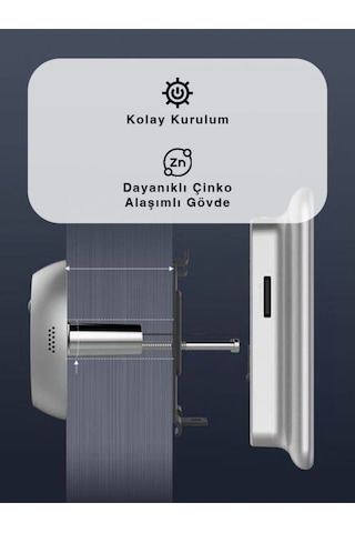 Cs-dp2 Akıllı Kapı Mercek Görüntüleyici 4.3 Dokunmatik Ekran, Mobil Uyumlu Fynix Teknoloji