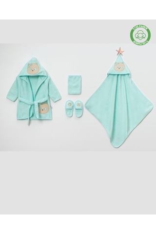 Kedili Bornoz Takımı 1-2 Yaş Mint