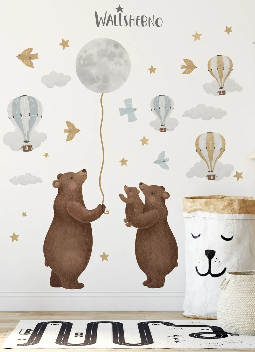 Wallshebno Çocuklar İçin Duvar Çıkartmaları Ayılary 264355968 Diğer