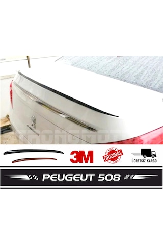 Peugeot 508 Bagaj Üstü Spoiler - Bagaj Çıtası Pianoblack 120 Cm