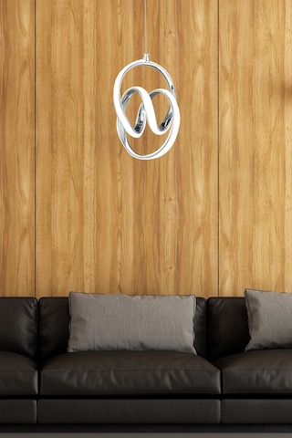 Modern Tekli Sarkıt Power Led Avize Krom Beyaz Işık Ledli Avize Krom