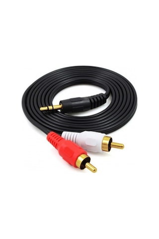 Platoon 5 Metre 3.5 Mm Stereo To 2 Rca Kablo Aux 5+1 Ses Sistemi