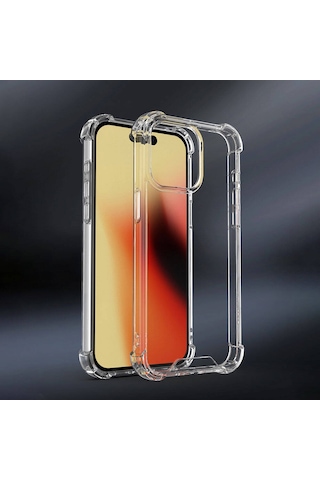 Goocamp Apple iPhone 15 Plus Uyumlu Nitro Anti Shock Silikon-renksiz Renksiz