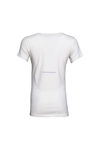 Hummel Deni Kadın Beyaz Bisiklet Yaka Tişört Beyaz