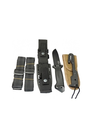 Colombia Kamp Tiger Lmf Iı Black Tactical Survival Knife Çok Renkli