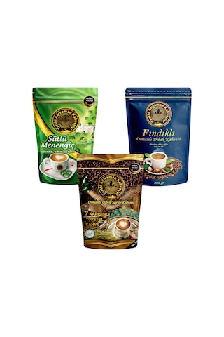 Tarihi Adıyaman Kahvecisi 200 Gr 3 Lü Karma Paket Hazır