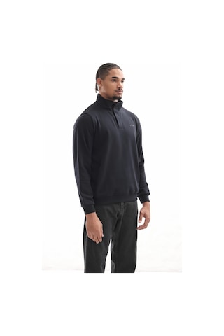 Boğazlı Sweatshirt Lacivert