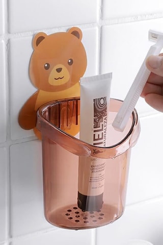 Kendinden Yapışkanlı Düzenleyici Organizer Ayıcık Desenli Banyo Organizeri Diğer