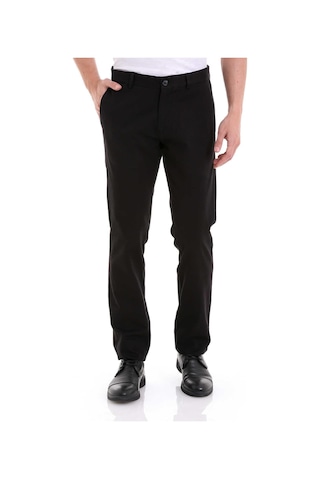 Classics Men Avasar Erkek Siyah Regular Fit Keten Pantolon-7229 Siyah