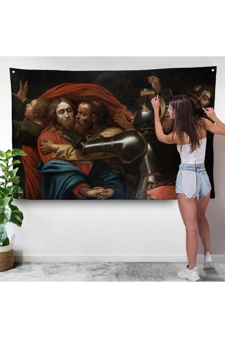 Caravaggio -isanın İnişi Duvar Örtüsü - The Taking Of Christ-7146