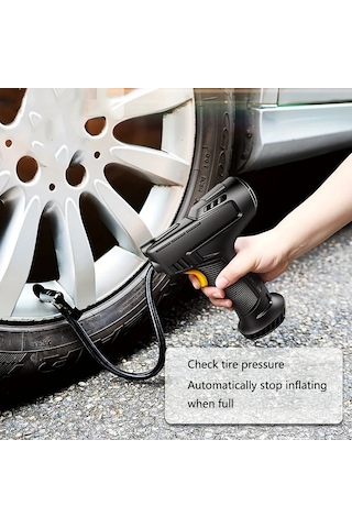 Xuweiwei Dy Lm 120w Kablosuz Tasinabilir Hava Kompresoru 150psı Dijital Ekran Usb Sarj Arabalar Motosikletler Icin