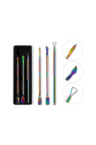 Reedark Gt-02 Çelik Tırnak Seti, İki Yönlü Kullanım, Ölümcül Cilt Itici, Boya Ve Tırnak Kaldırıcı