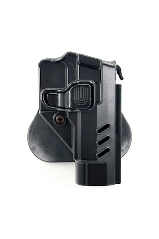 Siyah Sarsılmaz Kılınç Polimer Tabanca Kılıfı - Silah Kılıfı Siyah