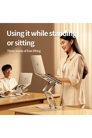 Rtako Rs-cp75d Tablet-laptop 360 Derece Döner Braket Stand - Siyah Siyah