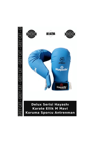 Delux Serisi Hayashı Karate Ellik M Mavi Koruma Sporcu Antrenman