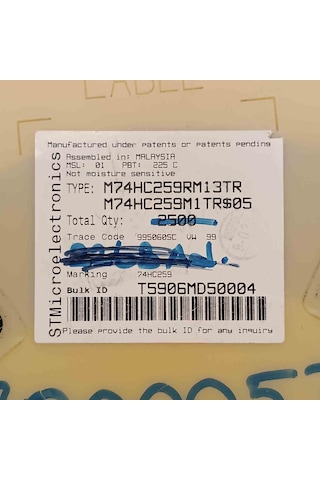 M74hc259rm13tr Soıc16 Stmicroelectronics 74 Serisi Entegreler 13 Adet