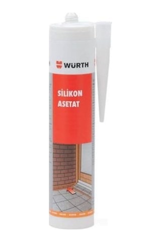 Würth Silikon Asetat Şeffaf 310 Ml Şeffaf