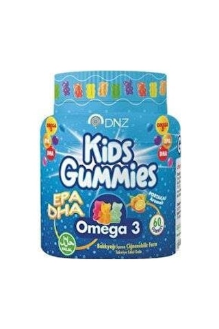 Dnz Balık Yağı İçeren Çignenebilir Form Kıds 60 Gummies