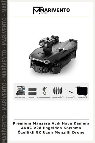 Premium Manzara Açık Hava Kamera 4drc V28 Engelden Kaçınma Özellikli 8k Uzun Menzilli Drone