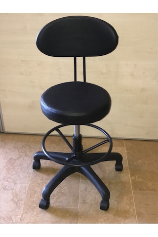 Dekofis Bari Çemberli Arkalıklı Tabure