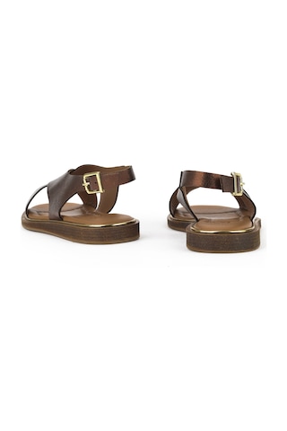 Ziya Kadın Hakiki Deri Sandalet 1511032z11500 Bronz 1511032z11500 325 36