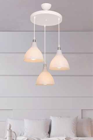 Ag Lightdesign Beyaz Sarkıt Avize Yatak Odası Salon Mutfak Koridor Lamba 18 Agnm101 Sku: Smg8690010207456 Açık Gri