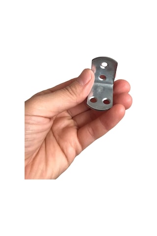 12 Adet Mobilya Eşya Dolap Duvar Sabitleyici Köşe Bağlantı L Demir Gönye Deprem Güvenliği 30x30x22mm