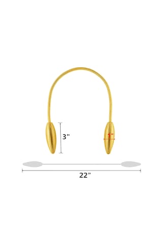 Altın 2'li Perde Askıları Perde Bağları Ev Dekoratif Pencere Perde Bağları Bükümlü Perde Askıları Rastgele Modelleme Perde Askıları Diğer