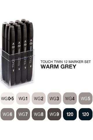 Touch Grey Tones Çift Uçlu 12'li Set N-1101203