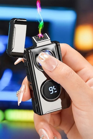 Judas K17 Usb Şarjlı 2 Arc Alevsiz Çakmak -new Style