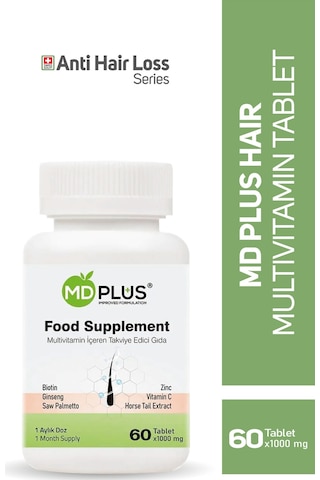 Mdplus Hair Multivitamin Takviye Edici Gıda 60 Tablet