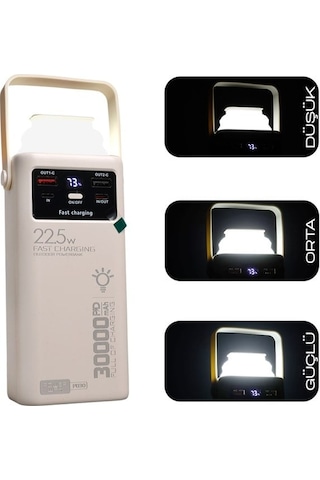 Powerway Pd30 30.000mah 22.5w Pd & Qc 3.0 Hızlı Şarj Destekli Dijital Göstergeli Powerbank Diğer