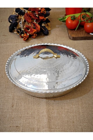 Bakır Pilav Tenceresi 29 Cm 2400 Ml