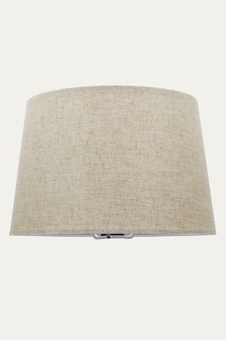 Krem Konik Lambader Şapkası - 35 Cm Geniş Çaplı Abajur Başlığı, E27 Duy Uyumlu Yedek Kumaş Başlık, Modern Ve Klasik Aydınlatma Aksesuarı Lb834