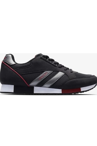 Lescon Boston-6, Siyah Erkek Sneaker Spor Ayakkabı Siyah