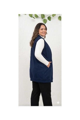 Butik Kadın Tesettür Yelek Lacivert Lacivert