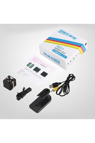 Trendooze Springsun Taşınabilir Kamera Mini Sq11 1080p Hd Spor Dv Kamera Taşınabilir Gece Görüşü Hareket Algılama Ui