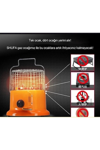 Shufa Glampıng Portatif Tüplü Soba