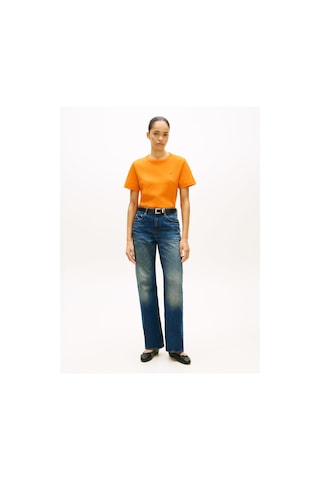 Boxy Interlock Ss C-nk Tee Turuncu