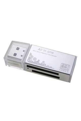 Alfais 6070 Usb Çoklu Kart Okuyucu Sd Micro Mmc Ms Microsd Sdhc Hafıza Kartı Adaptörü