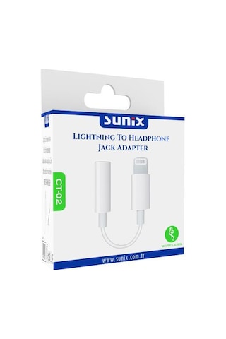 Sunix Lightning To 3.5mm Aux Dönüştürücü Ct-02