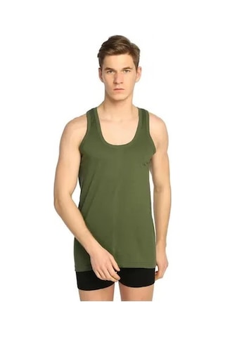 Seher Yıldızı Erkek Ekonomik Renkli Klasik Askılı Atlet 001k - 6 Adet Haki