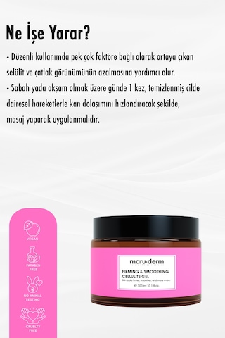 Maruderm Sıkılaştırıcı Selülit ve Çatlak Kremi 300 ML